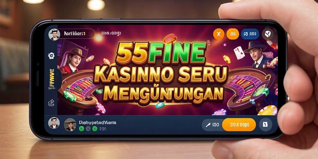 Tampilan seru gameplay Kasino 55FIVE yang menawan.