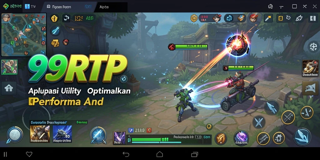 Tampilan utama aplikasi 99RTP dengan fitur optimasi kinerja.