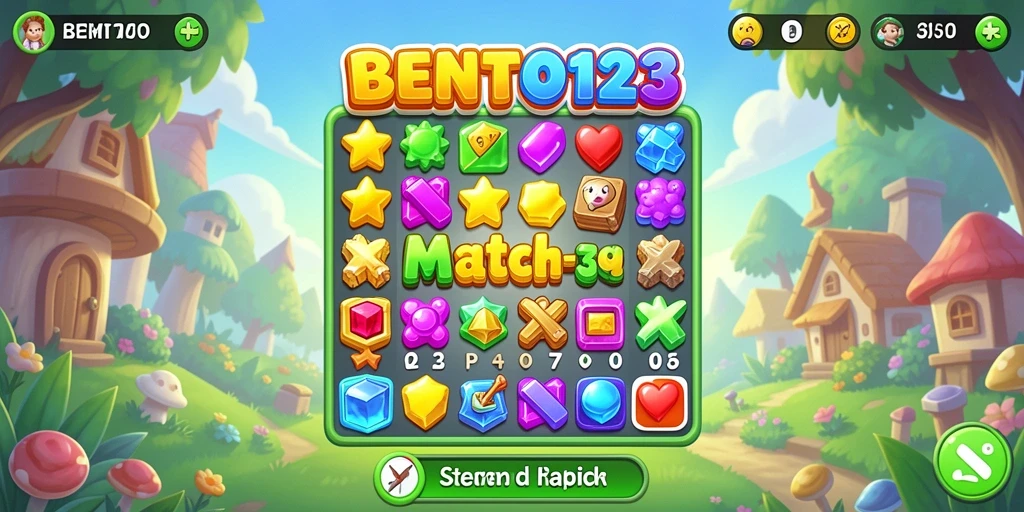 Tampilan gameplay BENTO123 yang mengasyikkan dan penuh warna.