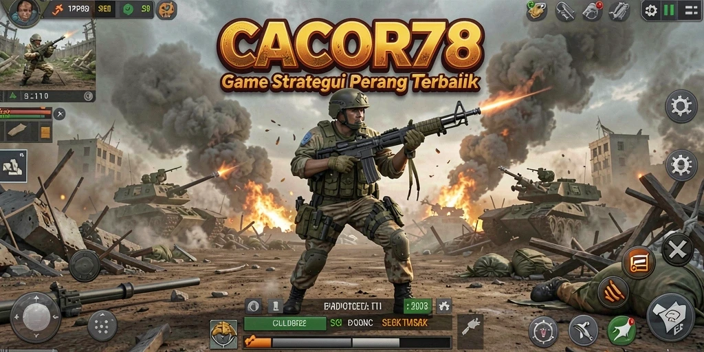 Tampilan gameplay CACOR78 yang menegangkan dan strategis.
