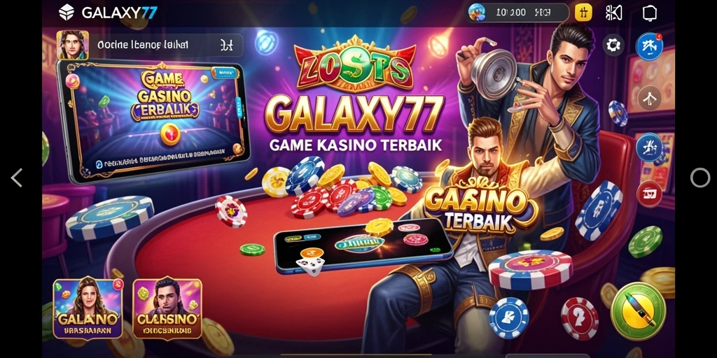 Tampilan gameplay menarik di GALAXY77 yang penuh aksi Kasino.
