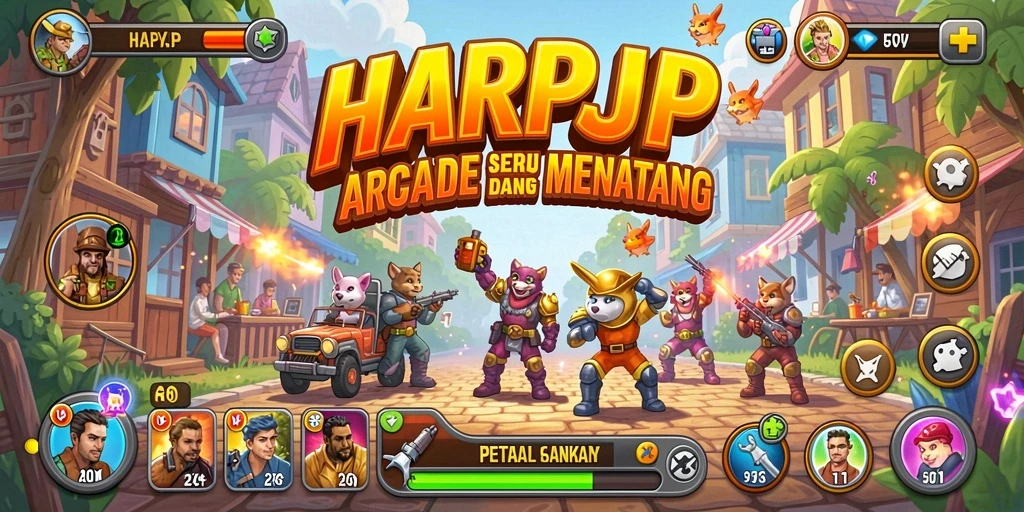 Tangkapan layar gameplay <strong>HARAPJP</strong> menampilkan aksi cepat dan grafis yang memukau.