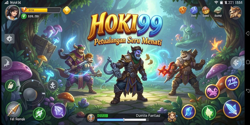 Menampilkan gameplay seru dalam dunia petualangan HOKI99.
