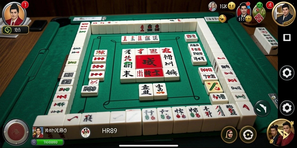 Screenshot utama HR89 menunjukkan gameplay Mahjong yang menarik dan menantang.
