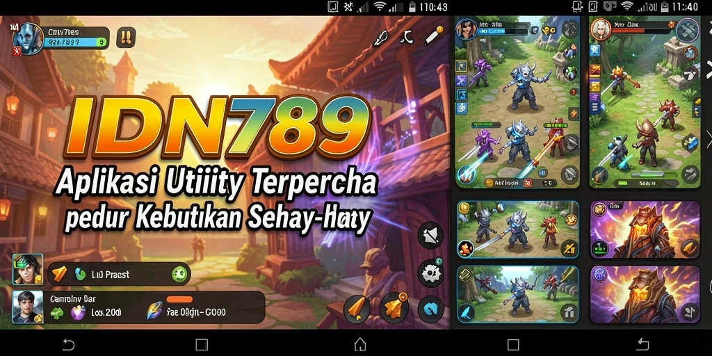 Tampilan utama IDN789 dengan antarmuka yang sederhana dan fungsional.