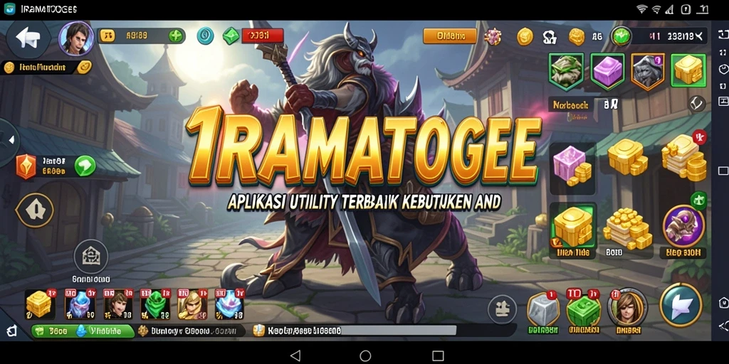 Tangkapan layar utama dari aplikasi IRAMATOGEL yang menunjukkan antarmuka pengguna.