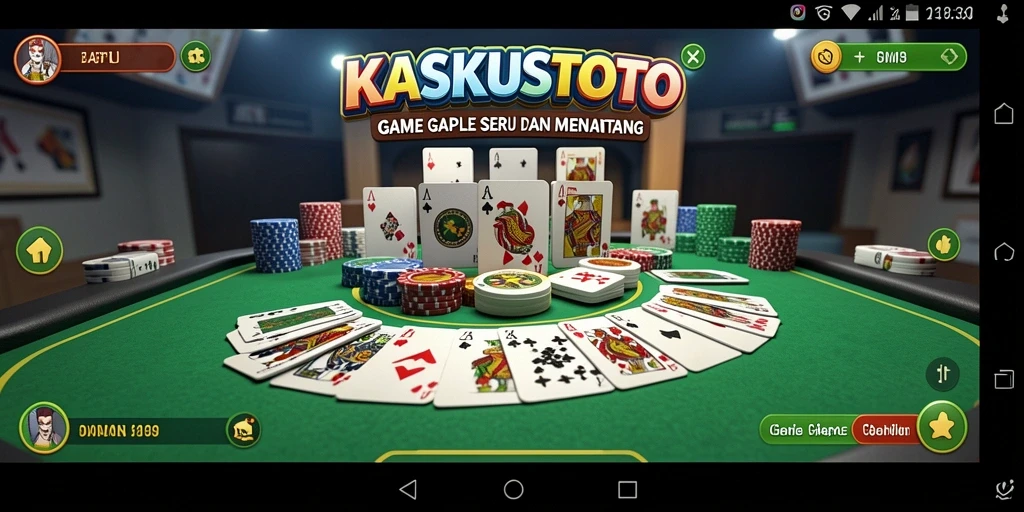 Tampilan screenshot gameplay Gaple yang menarik dari KASKUSTOTO.