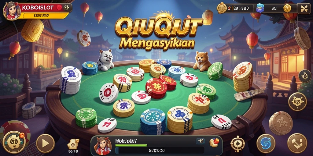 Screenshot gameplay QiuQiu yang menunjukkan aksi seru.