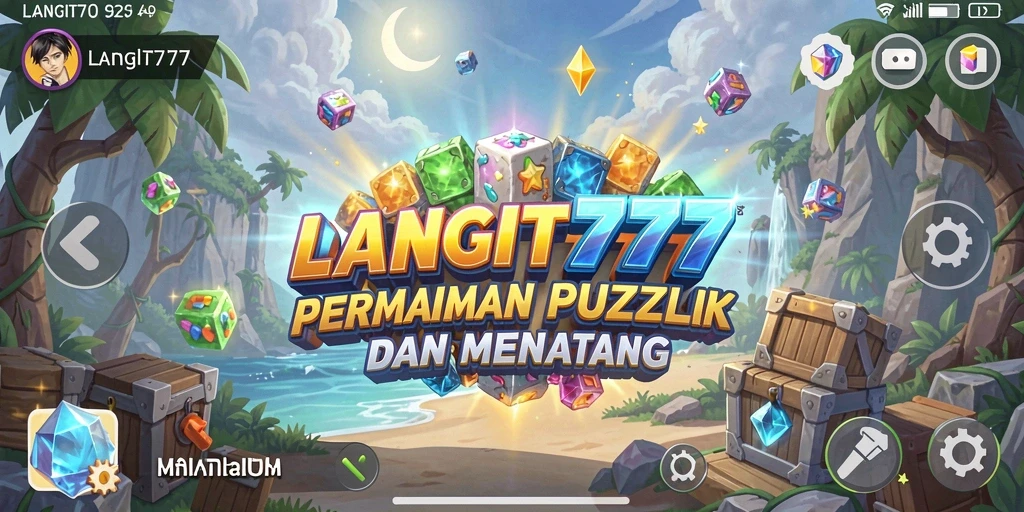 Screenshot LANGIT777 menampilkan gameplay Puzzle yang penuh warna dan menantang.