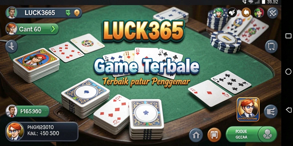 Screenshot LUCK365 menampilkan gameplay Gaple yang mendebarkan dan interaktif.