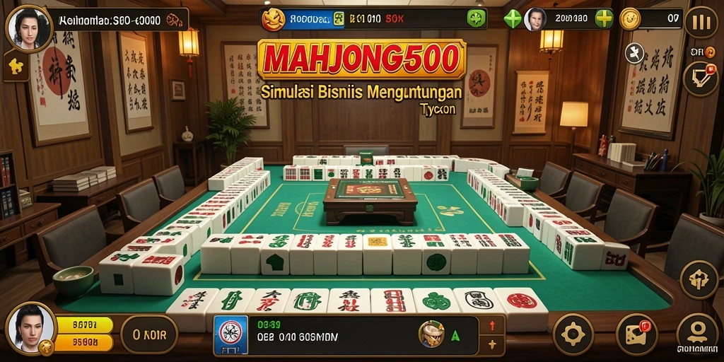 Tampilan menarik dari gameplay <strong>MAHJONG500</strong> yang menantang dan mengasyikkan.