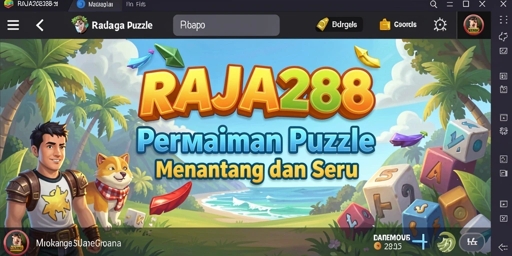 Tampilan gameplay seru dan menantang di RAJA288.