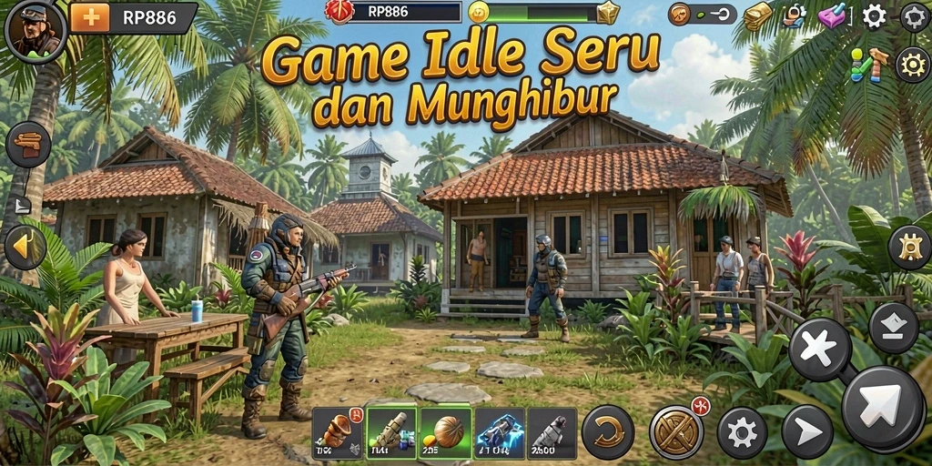 Screenshot utama RP886 menampilkan gameplay yang menarik dan interaktif.