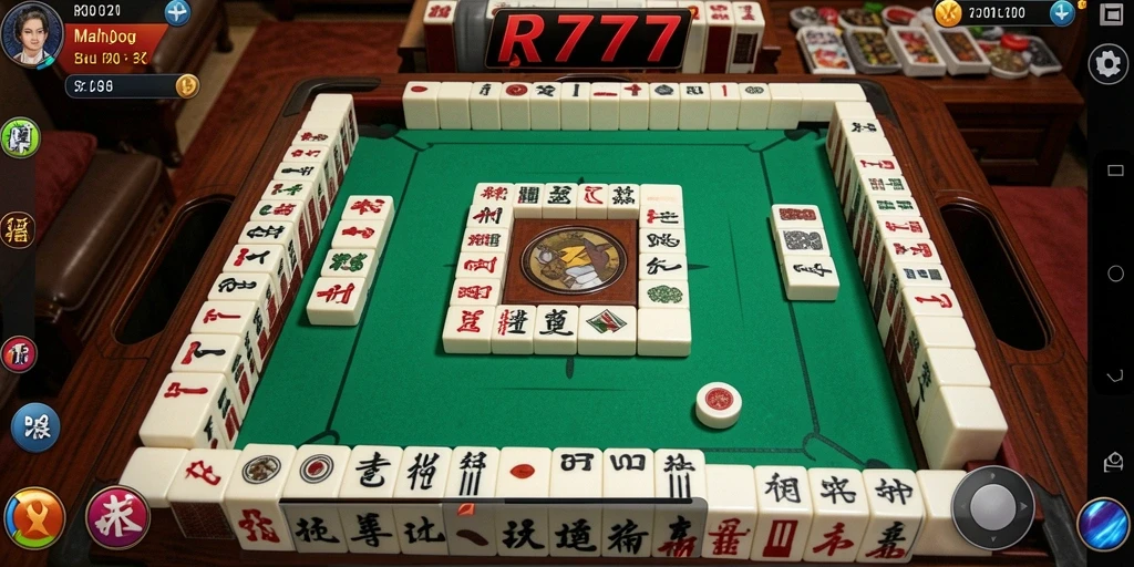 Tampilan gameplay menarik dalam permainan Mahjong RR777.