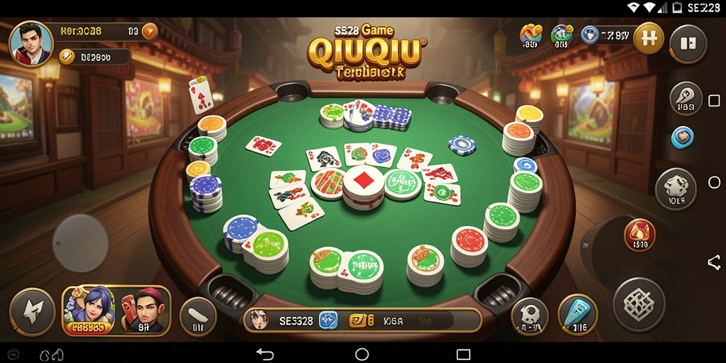 Tampilan gameplay SE328 menampilkan keseruan QiuQiu yang mendebarkan.