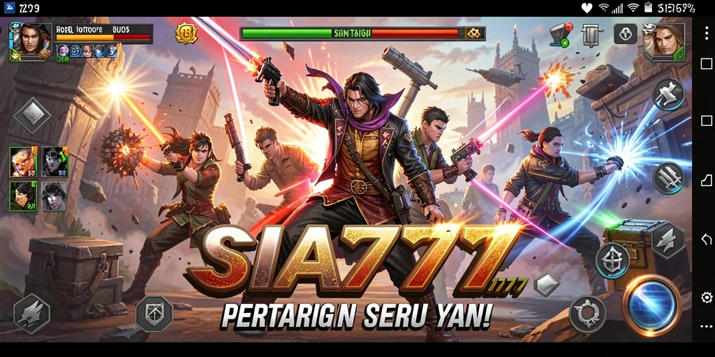 Tampilan gameplay SIA777 dengan aksi pertarungan yang mendebarkan.