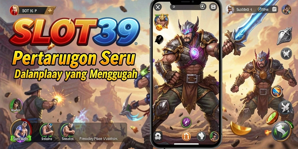 Tampilan gameplay SLOT39 yang mengasyikkan dalam pertarungan epik.