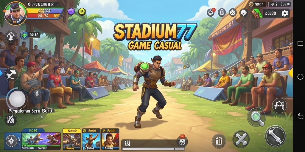 Screenshot gameplay STADIUM77 yang menampilkan aksi seru dalam permainan Casual.