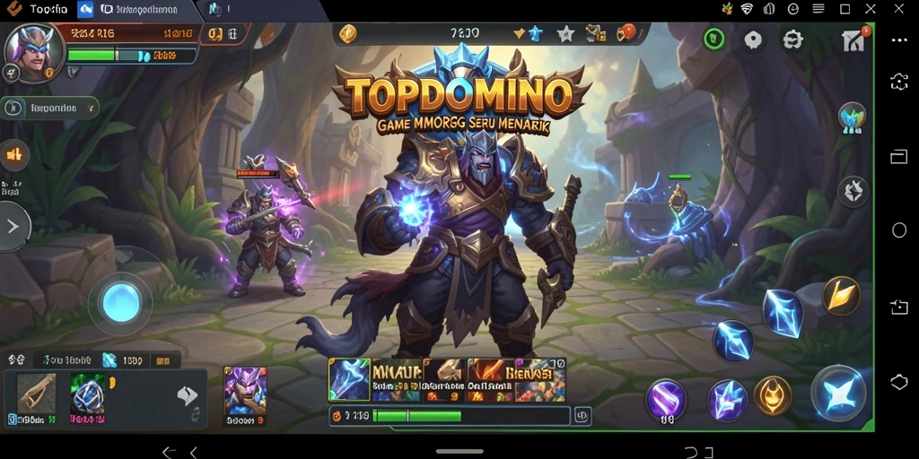 Gameplay seru di dunia fantastis TOPDOMINO dengan grafis menakjubkan.
