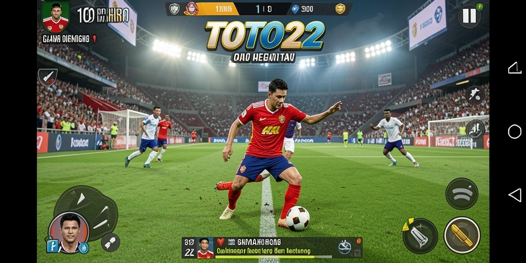 Tampilan gameplay menarik di TOTO22 dengan aksi olahraga nyata.