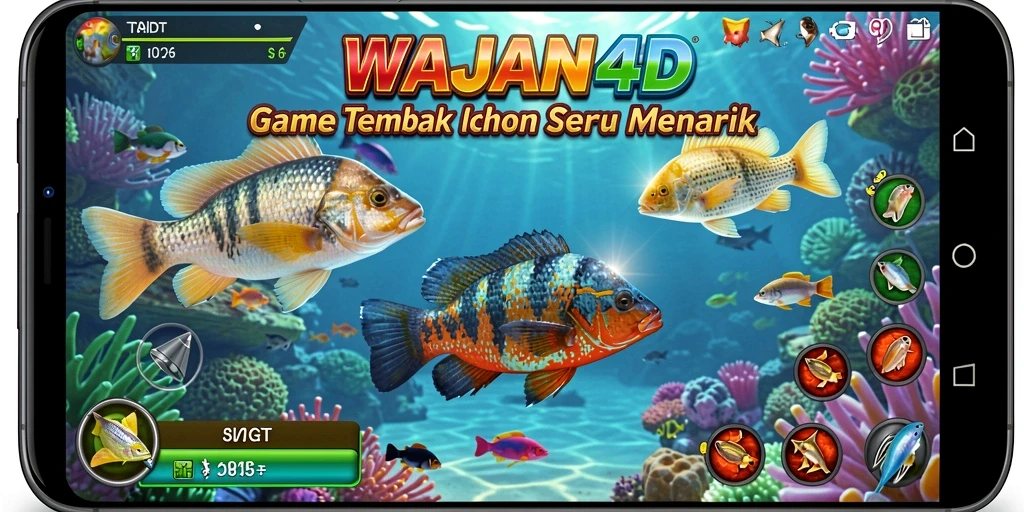 Tangkapan layar gameplay WAJAN4D yang menampilkan petualangan Tembak Ikan.